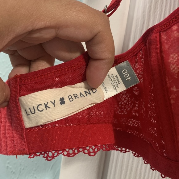 Red Lucky Brand Bra - Picture 13 of 15